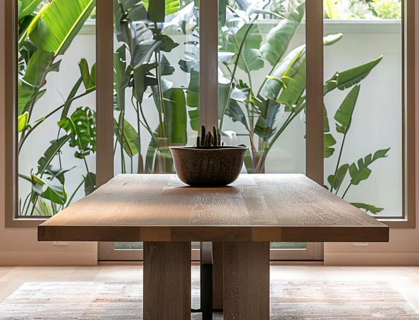 Modern Minimalist White Oak Table